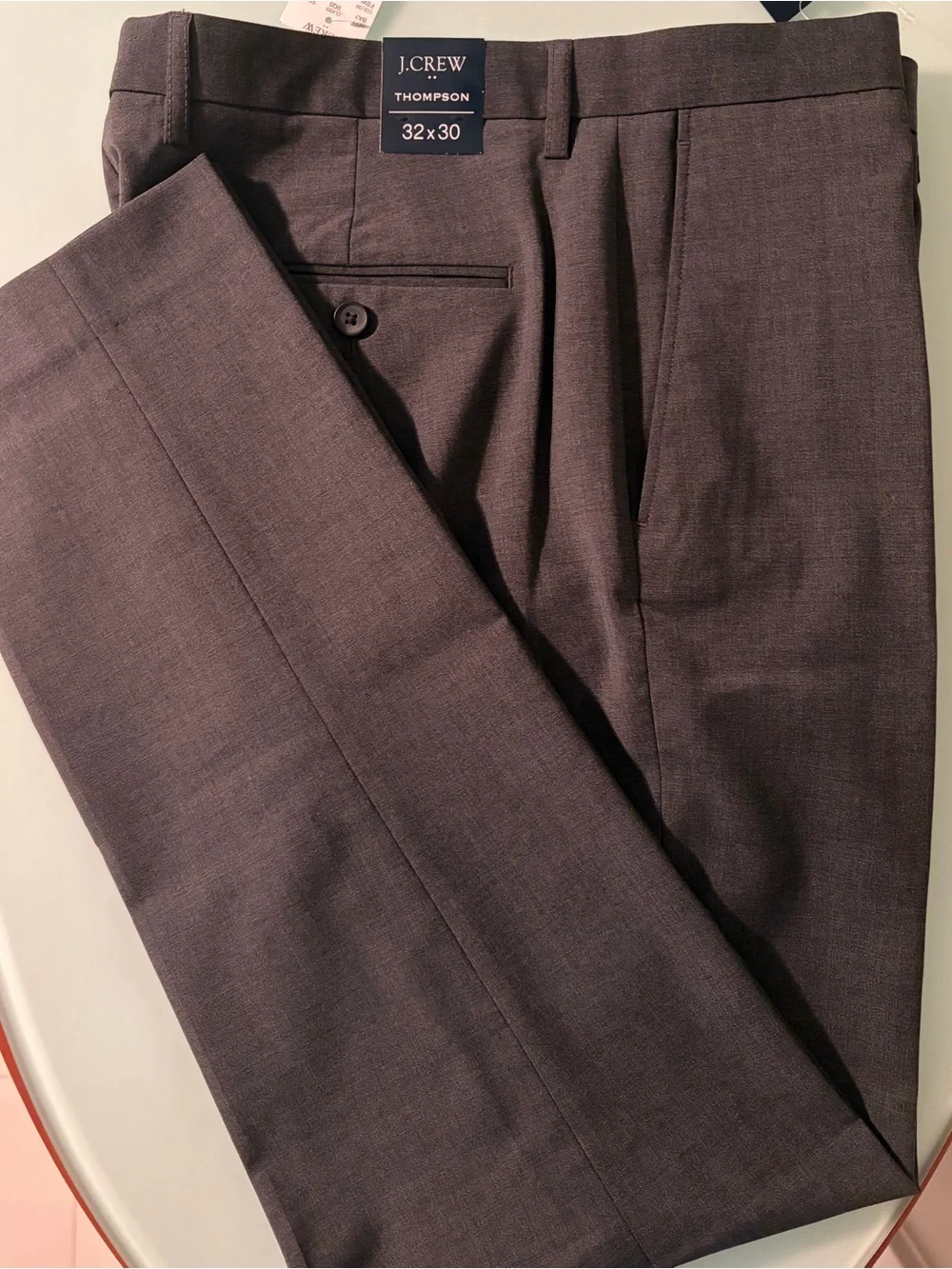 J.Crew Thompson Men's Dress Pants in Charcoal Gray